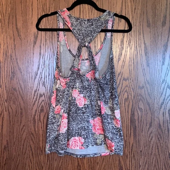 Floral Razor Back Tank - Picture 2 of 2